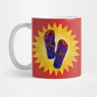 Summer Sunshine and Blue Flip-Flops Mug